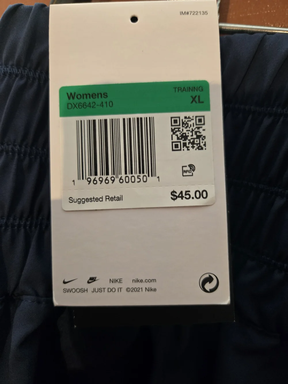 Nike Navy Athletic Shorts - Dri-FIT Lightweight Running Shorts